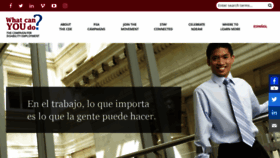 What Ustedquepuedehacer.org website looked like in 2020 (3 years ago)