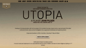 What Utopiajohnpilger.co.uk website looked like in 2020 (4 years ago)