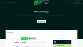 What Umzap.com website looked like in 2020 (3 years ago)