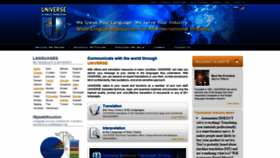 What Universetranslation.com website looked like in 2020 (3 years ago)