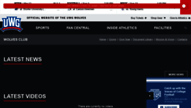 What Uwgwolvesclub.org website looked like in 2020 (3 years ago)