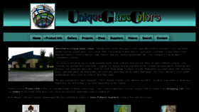 What Uniqueglasscolors.com website looked like in 2020 (3 years ago)