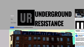 What Undergroundresistance.com website looked like in 2020 (3 years ago)