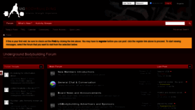 What Ugbodybuilding.com website looked like in 2020 (3 years ago)