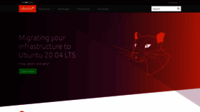 What Ubuntu.com.cn website looked like in 2020 (3 years ago)