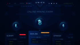 What Uniex.biz website looked like in 2020 (3 years ago)