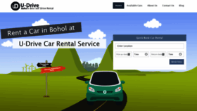 What U-drivebohol.com website looked like in 2020 (3 years ago)