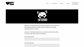 What Uforia.com website looked like in 2020 (3 years ago)