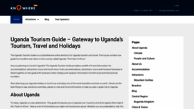 What Ugandatourismguide.com website looked like in 2020 (3 years ago)