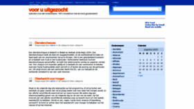 What Uitgezocht.net website looked like in 2020 (3 years ago)