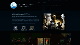 What Ultima-alianza.com website looked like in 2020 (3 years ago)