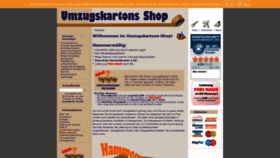 What Umzugskartons-shop.de website looked like in 2020 (3 years ago)