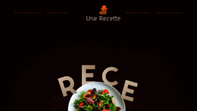 What Une-recette.fr website looked like in 2020 (3 years ago)
