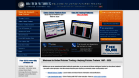 What Unitedfutures.com website looked like in 2020 (3 years ago)