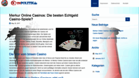 What Unpolitik.de website looked like in 2020 (3 years ago)