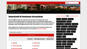 What Unterkunft-pensionen.de website looked like in 2020 (3 years ago)