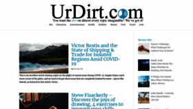 What Urdirt.com website looked like in 2020 (3 years ago)
