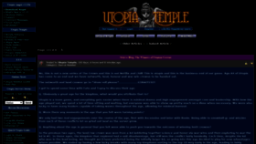 What Utopiatemple.com website looked like in 2020 (3 years ago)