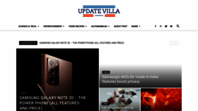 What Updatevilla.com website looked like in 2020 (3 years ago)