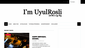 What Uyulrosli.com website looked like in 2020 (3 years ago)
