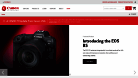 What Usa.canon.com website looked like in 2020 (3 years ago)