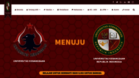 What Universitaskebangsaan.ac.id website looked like in 2020 (3 years ago)