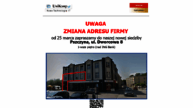What Unikomp.pl website looked like in 2020 (3 years ago)