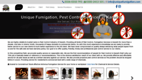 What Uniquefumigation.com website looked like in 2020 (3 years ago)
