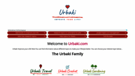 What Urbaki.com website looked like in 2020 (3 years ago)
