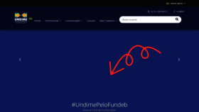 What Undime.org.br website looked like in 2020 (3 years ago)