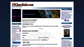 What Uschurchinfo.com website looked like in 2020 (3 years ago)