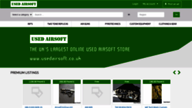 What Usedairsoft.co.uk website looked like in 2020 (3 years ago)