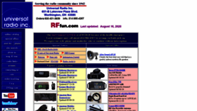 What Universal-radio.com website looked like in 2020 (3 years ago)