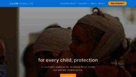 What Unicef.org.nz website looked like in 2020 (3 years ago)