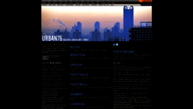 What Urban75.com website looked like in 2020 (3 years ago)