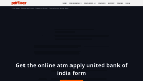 What Ubi-atm-card-application-form.pdffiller.com website looked like in 2020 (3 years ago)