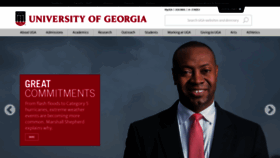 What Uga.edu website looked like in 2020 (3 years ago)