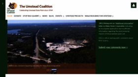 What Umsteadcoalition.org website looked like in 2020 (3 years ago)