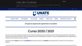 What Unate.org website looked like in 2020 (3 years ago)