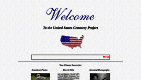 What Uscemeteryproj.com website looked like in 2020 (3 years ago)