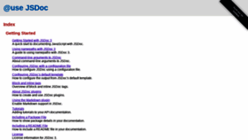 What Usejsdoc.org website looked like in 2020 (4 years ago)