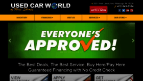 What Usedcarworldwestpa.com website looked like in 2020 (3 years ago)