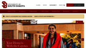 What Usd.edu website looked like in 2020 (5 years ago)