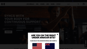 What Underarmour.co.nz website looked like in 2020 (3 years ago)