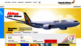 What Ugandanationalairlines.com website looked like in 2020 (3 years ago)