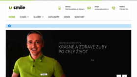 What Usmile.cz website looked like in 2020 (3 years ago)