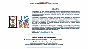 What Usgennet.org website looked like in 2020 (3 years ago)
