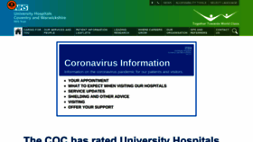 What Uhcw.nhs.uk website looked like in 2020 (3 years ago)