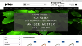 What Uhrenschmidt.de website looked like in 2020 (3 years ago)