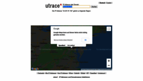 What Utrace.de website looked like in 2020 (3 years ago)